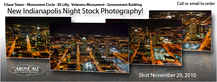 2010 Indianapolis Night Skyline Photography