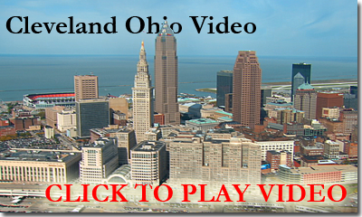 aerial video cleveland ohio and browns stadium