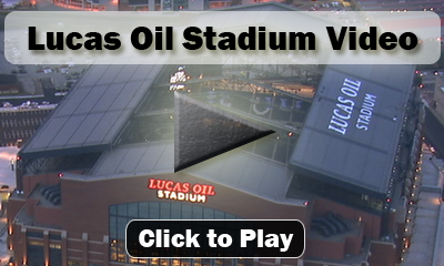 Click on this video to view never-before-seen aerial views of Indianapolis' new Lucas Oil Stadium.
