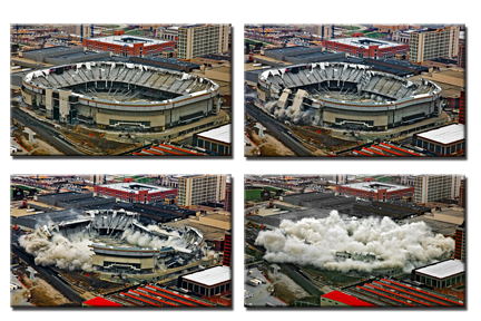 RCA Dome Demolition - Indianapolis, Indiana December 2008